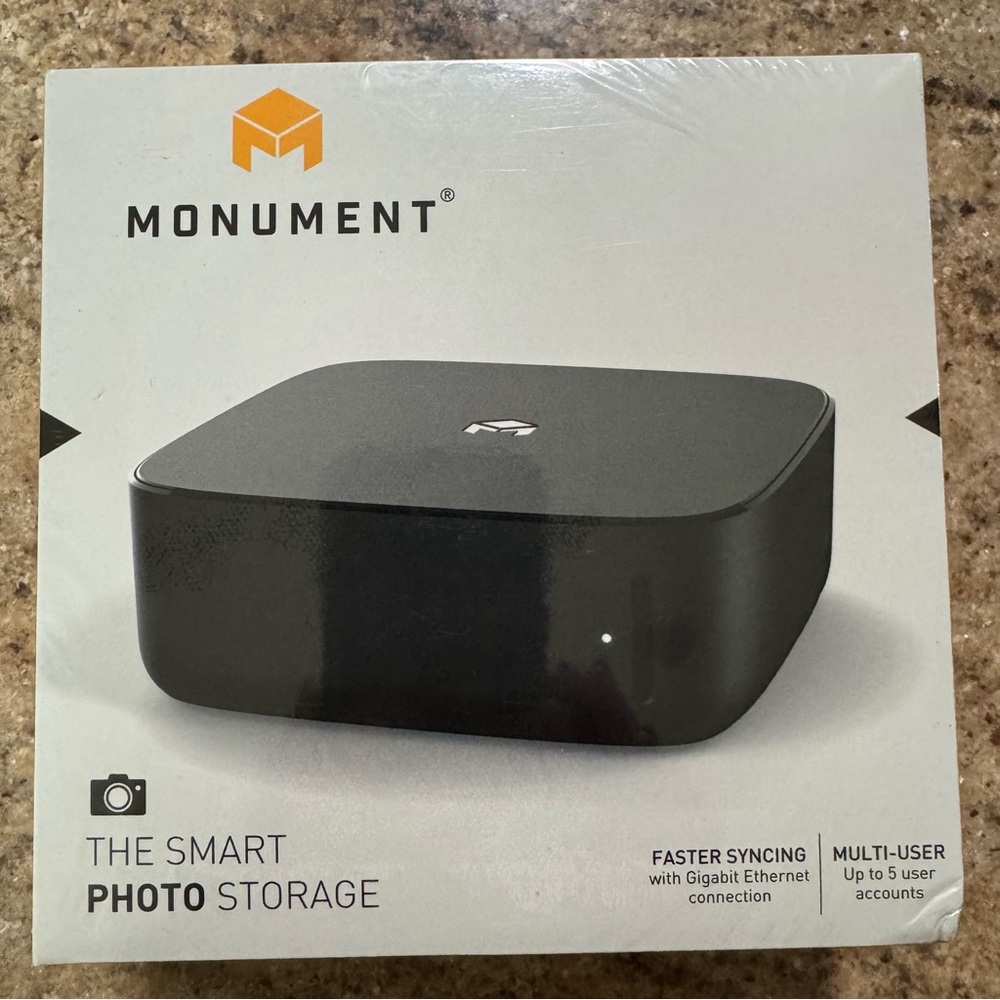 Black Media Streamer with Sleek Design